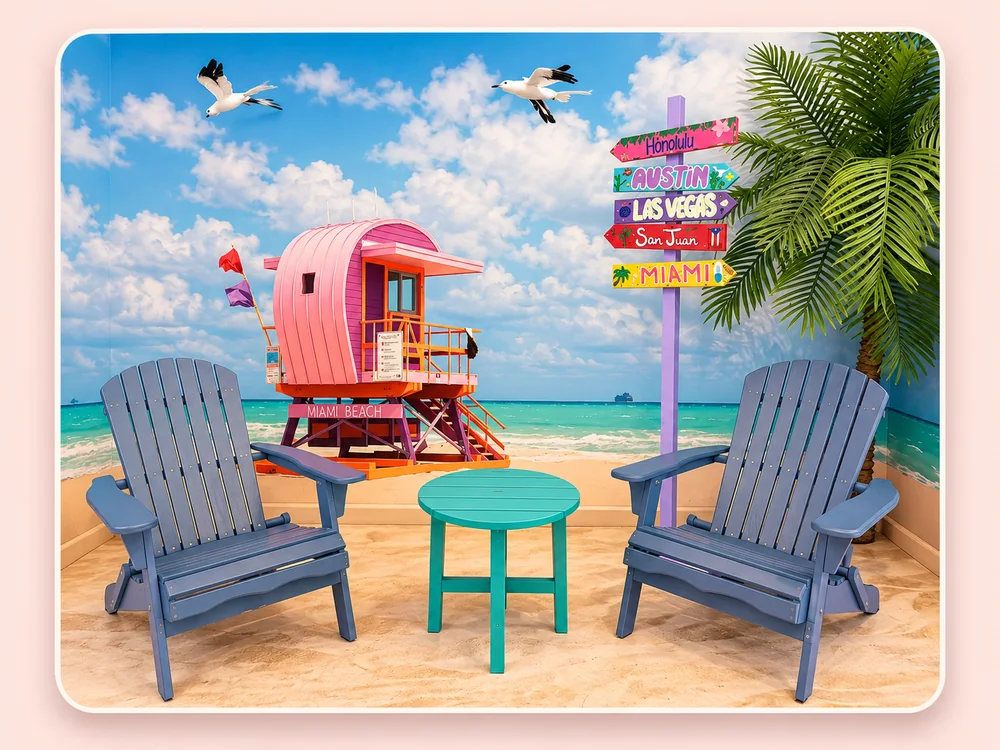 Miami Beach selfie spot at Sweet Clicks